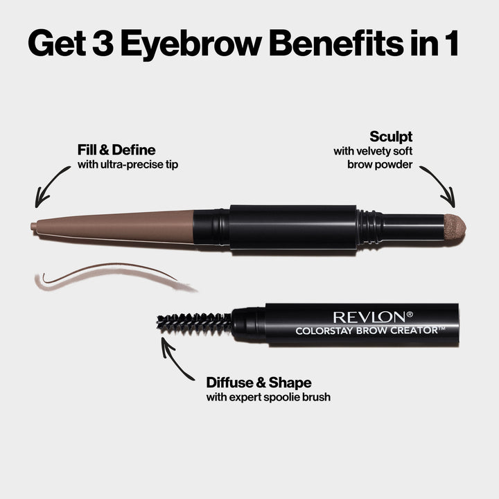 ColorStay Brow Creator™ Brow Pencil & Powder - get in 3 eyebrow benefits in 1