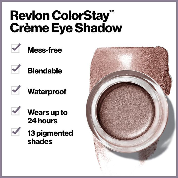 ColorStay™ Crème Eyeshadow: blendable, waterproof, 24HRS, 13 shades