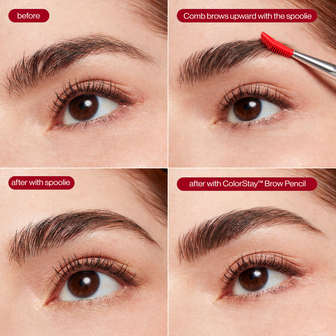 Lash & Brow Styling Tool - before and after