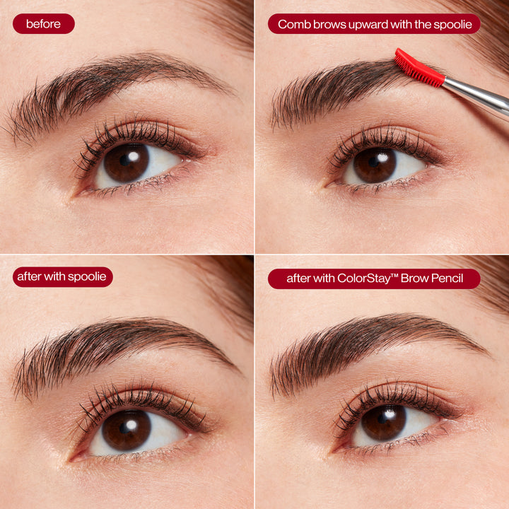 Lash & Brow Styling Tool - before and after