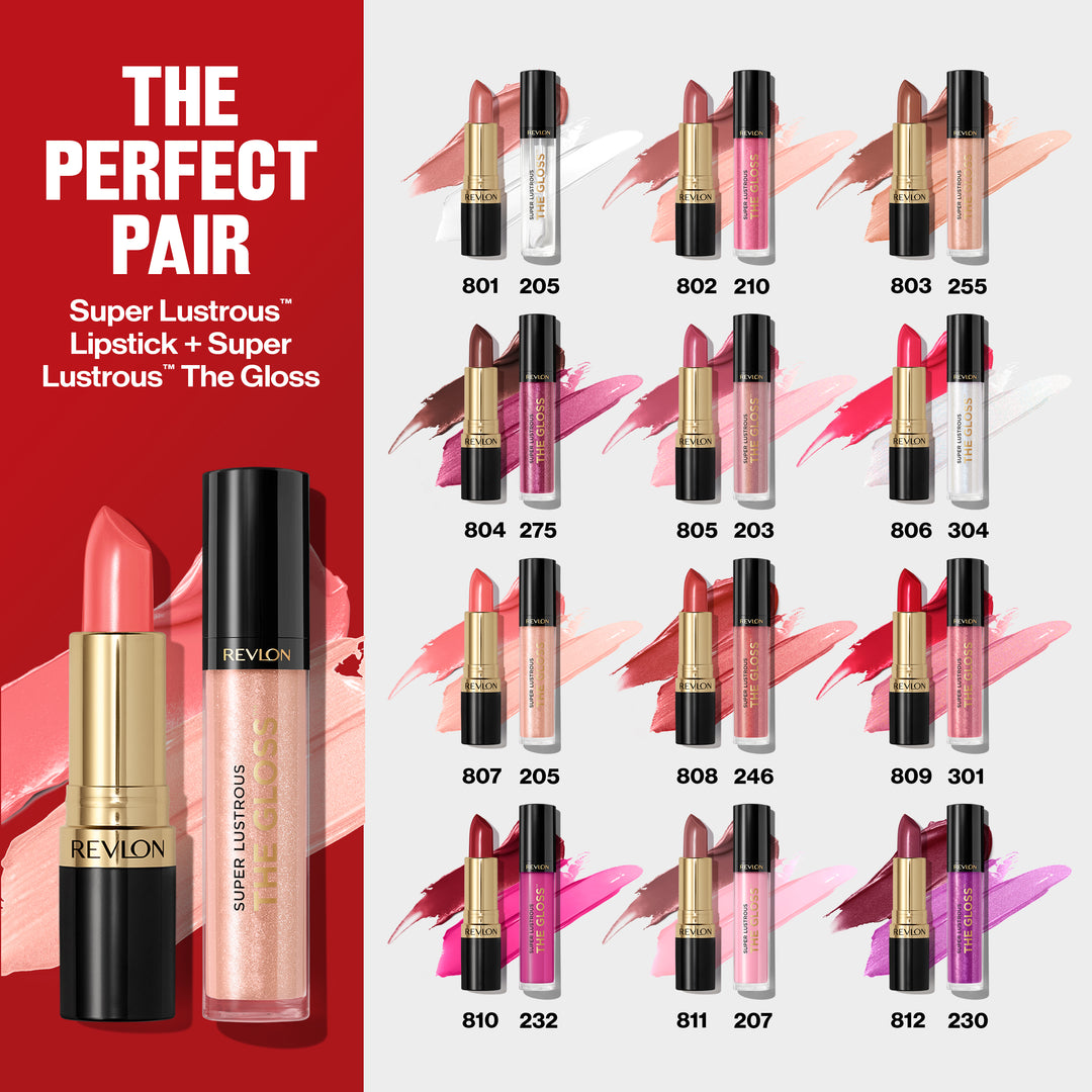 Super Lustrous™ Lipstick & Super Lustrous The Lip Gloss™ pairing guide
