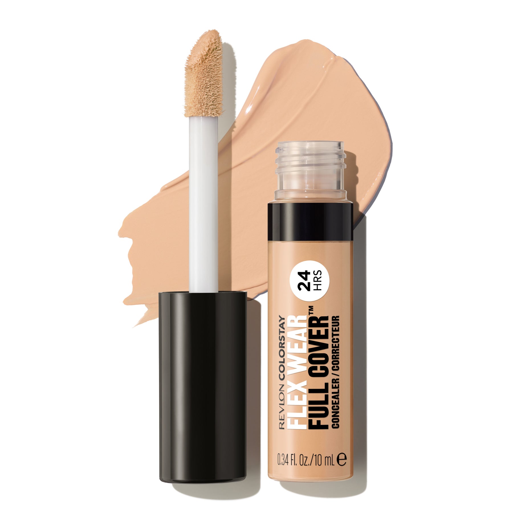 Revlon ColorStay Flex Wear Concealer – 077 Cinnamon, 0,34 Fl Oz, Mit Hyaluron & Vitamin E