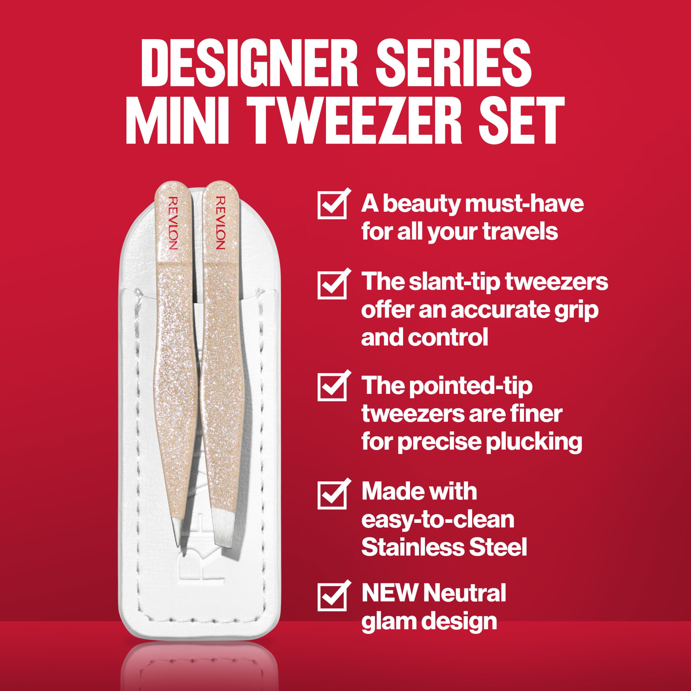 Revlon Designer Series Mini Tweezer Travel Set | Revlon