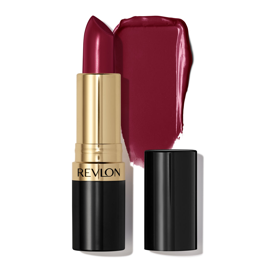 Revlon Super Lustrous Lipstick – creamy, vibrant lipstick in elegant packaging